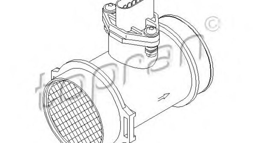 Senzor debit aer MERCEDES CLK Cabriolet (A208) (1998 - 2002) TOPRAN 401 334 piesa NOUA