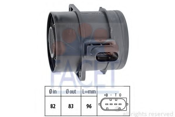 Senzor debit aer MERCEDES SPRINTER 3,5-t bus (906) (2006 - 2016) FACET 10.1359 piesa NOUA