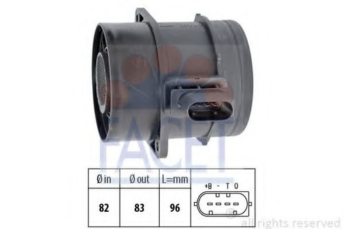 Senzor debit aer MERCEDES SPRINTER 5-t platou / sasiu (906) (2006 - 2016) FACET 10.1359 piesa NOUA