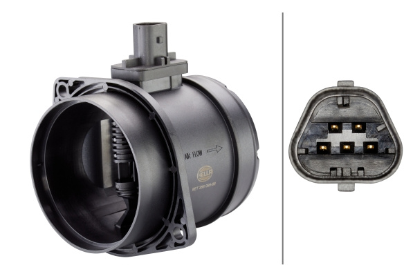Senzor debit aer pe ambele parti (8ET358095661 HELLA) JAGUAR,LAND ROVER