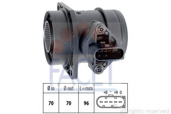 Senzor debit aer SKODA FABIA II (2006 - 2014) FACET 10.1509 piesa NOUA