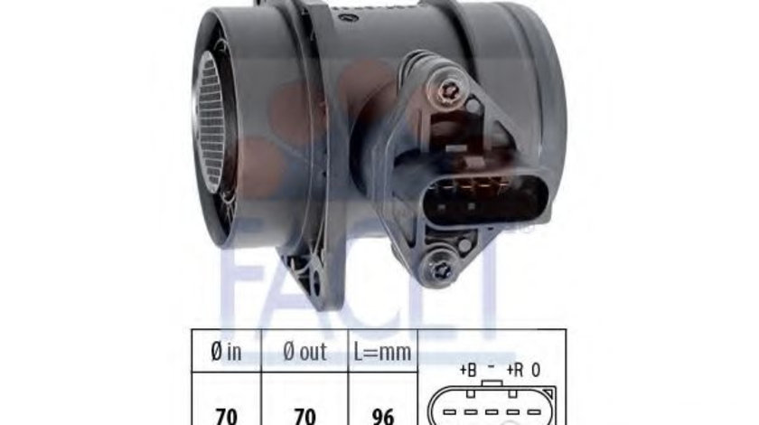 Senzor debit aer VW TRANSPORTER V caroserie (7HA, 7HH, 7EA, 7EH) (2003 - 2016) FACET 10.1509 piesa NOUA