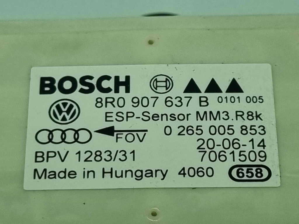 SENZOR ESP Audi A4 (8K2, B8) [Fabr 2008-2015] 8R0907637B