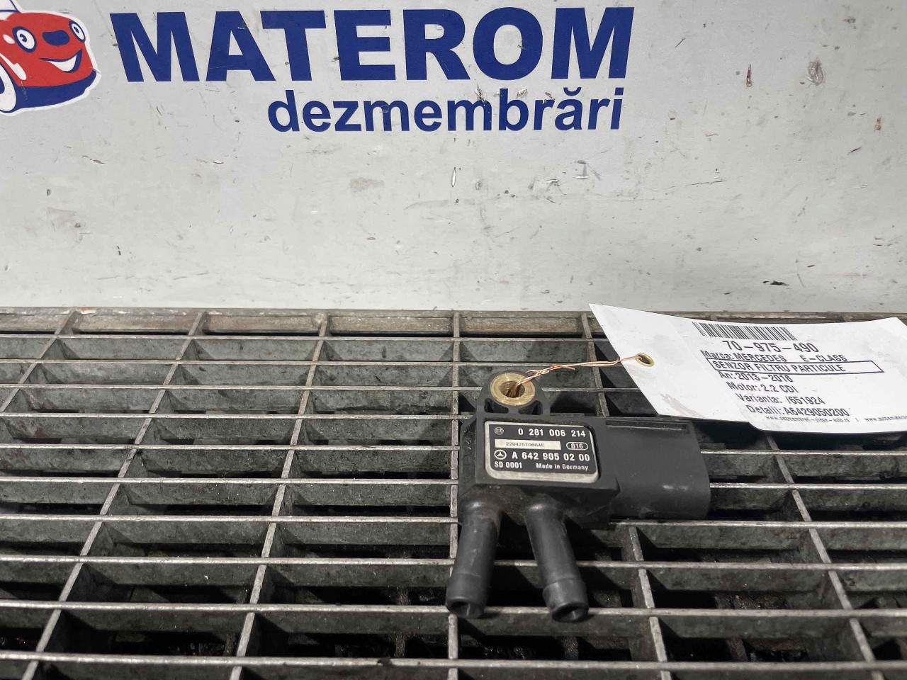 SENZOR FILTRU PARTICULE MERCEDES E-CLASS 2.2 CDI - (2013 2016)