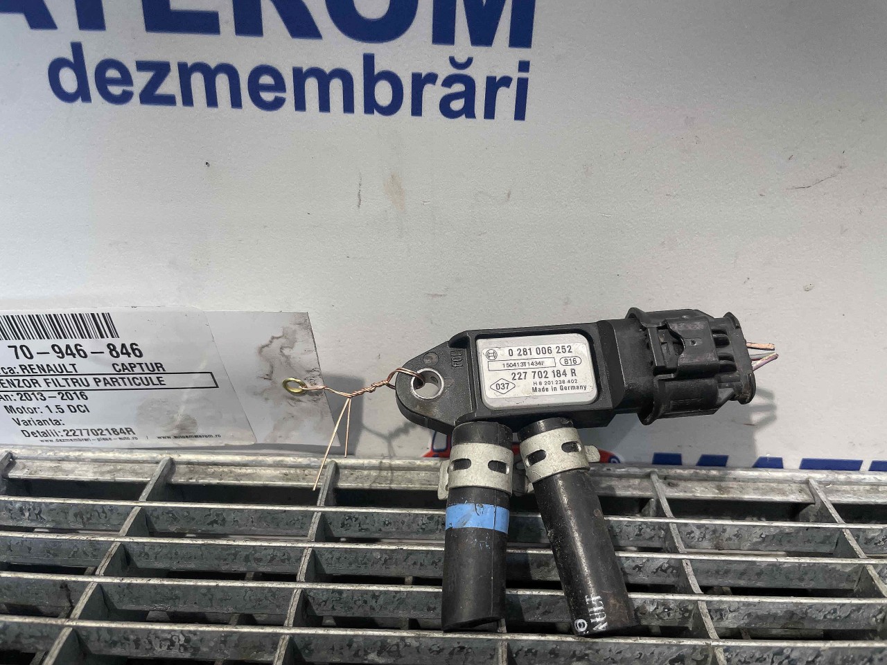 SENZOR FILTRU PARTICULE RENAULT CAPTUR CAPTUR 1.5 DCI - (2013 2016)