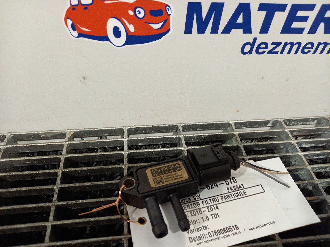 SENZOR FILTRU PARTICULE VW PASSAT PASSAT 1.6 TDI - (2010 2014)