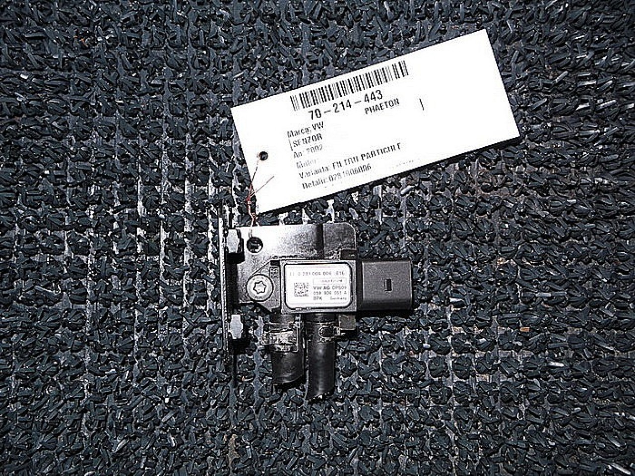 SENZOR FILTRU PARTICULE VW PHAETON PHAETON - - (2002 2010)