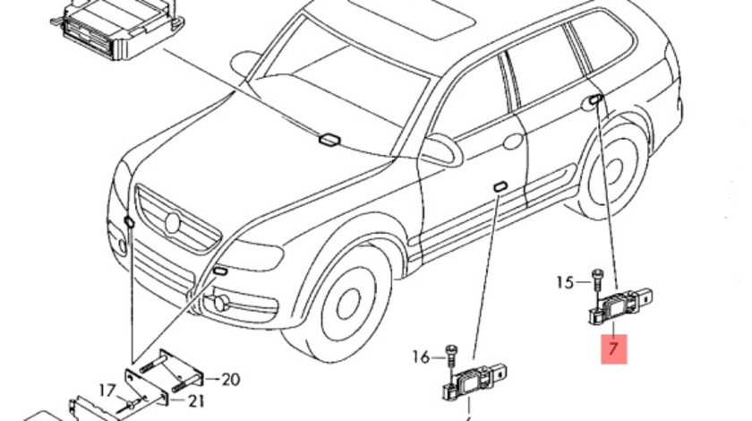 Senzor impact 4B0959643E Audi A8 D3 3.0 TDI 2004 ASB OEM 4B0959643E