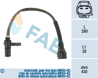 Senzor impulsuri, arbore cotit (79123 FAE) VOLVO