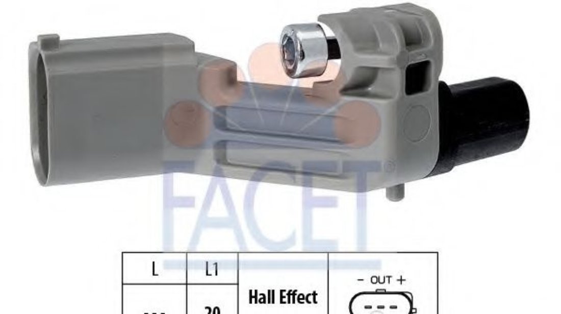 Senzor impulsuri, arbore cotit AUDI A1 (8X1, 8XK, 8XF) (2010 - 2016) FACET 9.0598 piesa NOUA