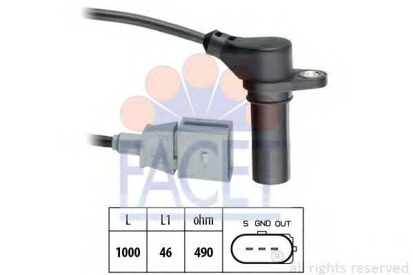 Senzor impulsuri, arbore cotit AUDI A4 (8D2, B5) (1994 - 2001) FACET 9.0218 piesa NOUA