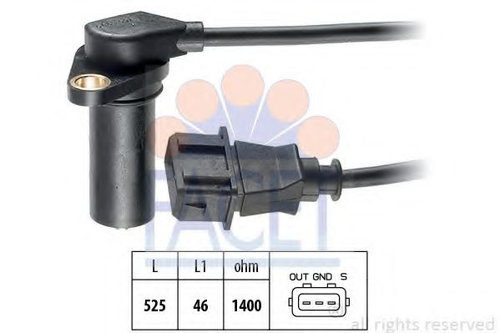 Senzor impulsuri, arbore cotit AUDI A6 (4B2, C5) (1997 - 2005) FACET 9.0068 piesa NOUA