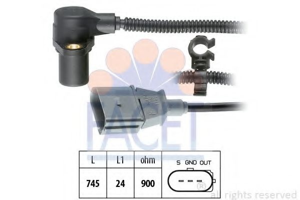 Senzor impulsuri, arbore cotit AUDI A8 (4D2, 4D8) (1994 - 2002) FACET 9.0267 piesa NOUA