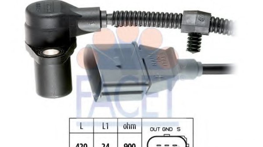 Senzor impulsuri, arbore cotit AUDI Q7 (4L) (2006 - 2015) FACET 9.0320 piesa NOUA