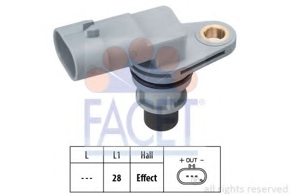 Senzor impulsuri, arbore cotit CITROEN NEMO caroserie (AA) (2008 - 2016) FACET 9.0380 piesa NOUA