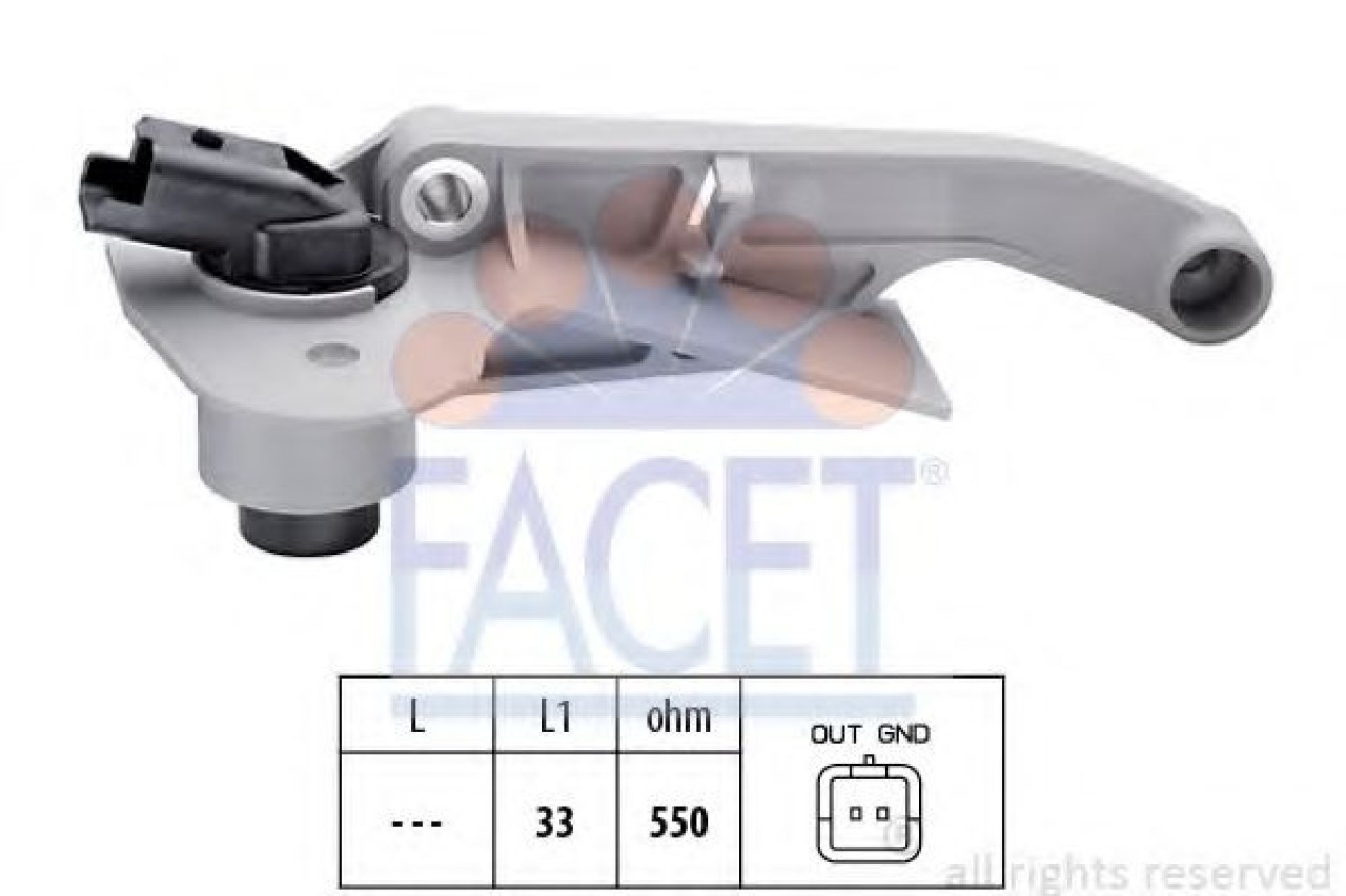 Senzor impulsuri, arbore cotit CITROEN SAXO (S0, S1) (1996 - 2004) FACET 9.0176 piesa NOUA