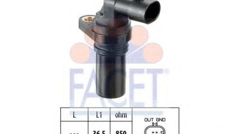 Senzor impulsuri, arbore cotit FIAT 500 (312) (2007 - 2016) FACET 9.0407 piesa NOUA