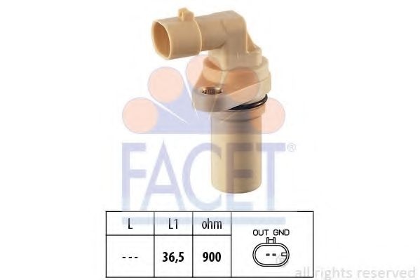 Senzor impulsuri, arbore cotit FIAT DOBLO Microbus (223, 119) (2001 - 2016) FACET 9.0379 piesa NOUA