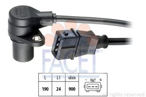 Senzor impulsuri, arbore cotit HONDA ACCORD VI (CG, CK) (1997 - 2003) FACET 9.0180 piesa NOUA