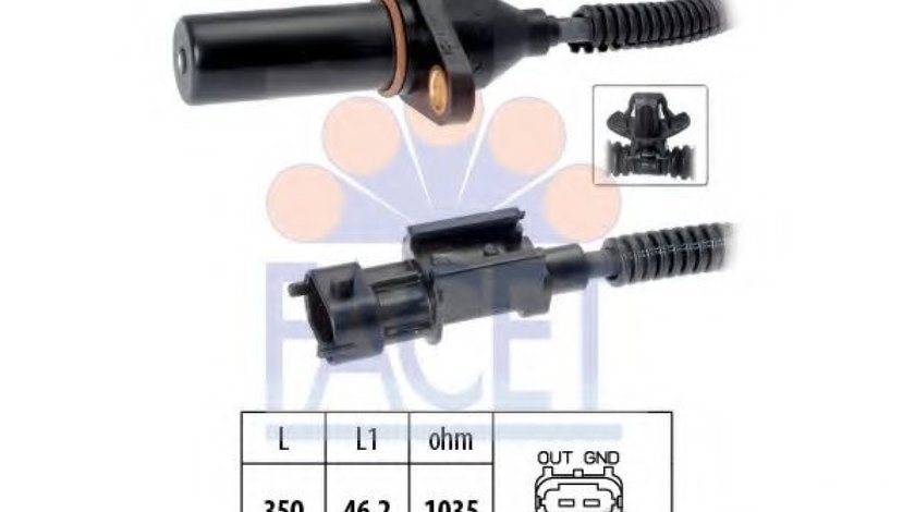 Senzor impulsuri, arbore cotit HYUNDAI ACCENT IV limuzina (RB) (2010 - 2016) FACET 9.0571 piesa NOUA