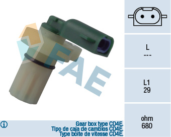 Senzor impulsuri, arbore cotit iesire (79087 FAE) FORD