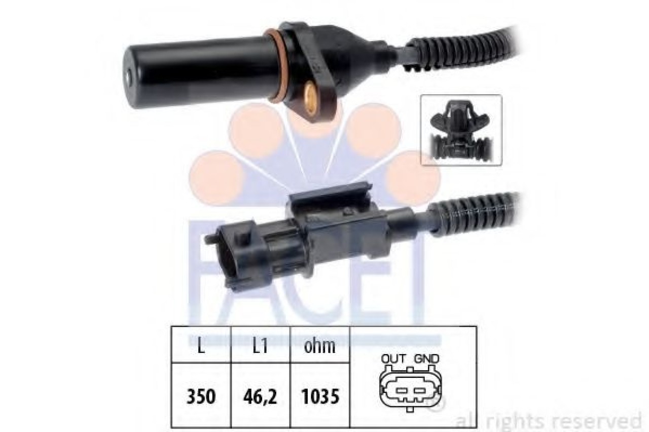 Senzor impulsuri, arbore cotit KIA SOUL (AM) (2009 - 2013) FACET 9.0571 piesa NOUA