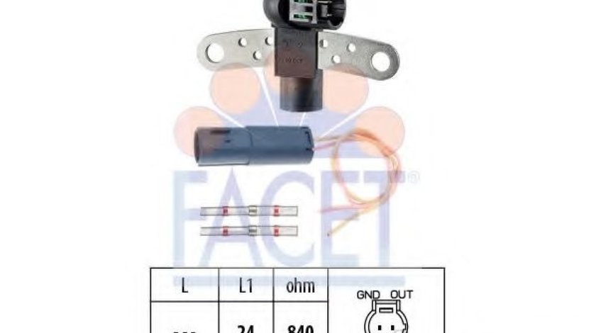 Senzor impulsuri, arbore cotit NISSAN MICRA III (K12) (2003 - 2010) FACET 9.0199K piesa NOUA