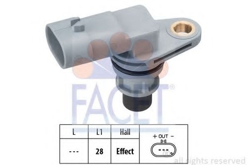 Senzor impulsuri, arbore cotit OPEL AGILA (B) (H08) (2008 - 2016) FACET 9.0380 piesa NOUA