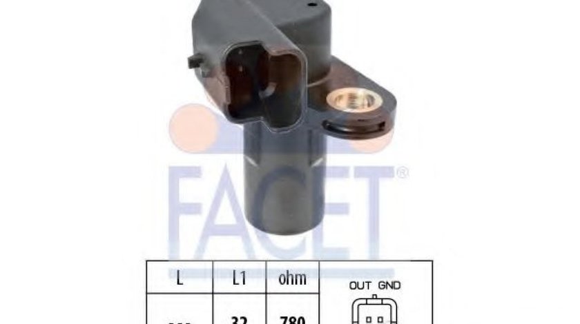 Senzor impulsuri, arbore cotit OPEL VIVARO combi (J7) (2001 - 2014) FACET 9.0553 piesa NOUA