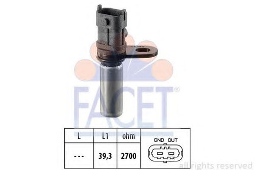 Senzor impulsuri, arbore cotit OPEL ZAFIRA B (A05) (2005 - 2016) FACET 9.0288 piesa NOUA