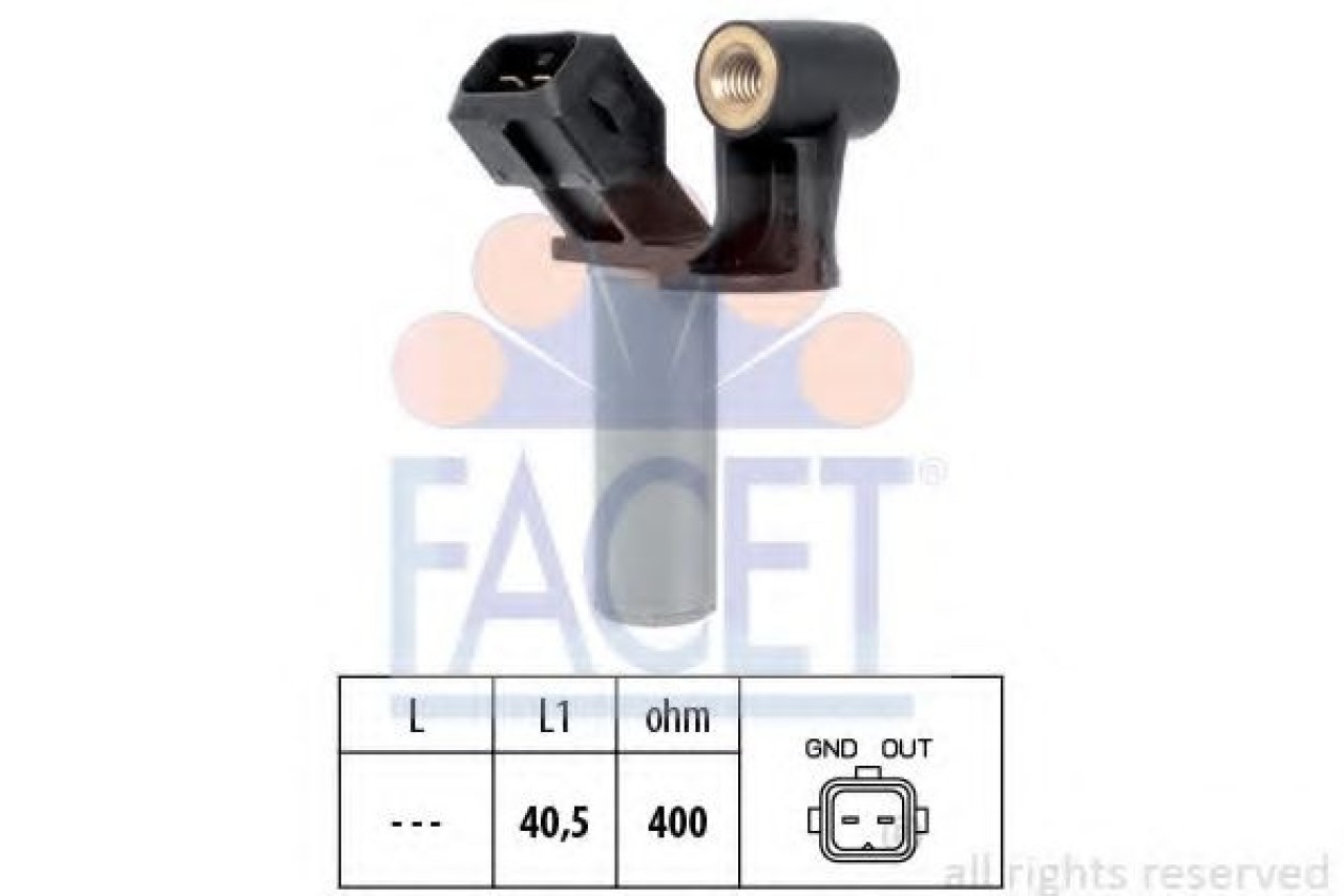 Senzor impulsuri, arbore cotit PEUGEOT BOXER bus (2006 - 2016) FACET 9.0307 piesa NOUA