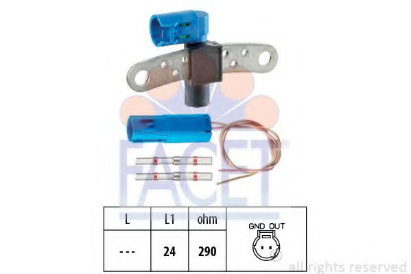 Senzor impulsuri, arbore cotit RENAULT CLIO II (BB0/1/2, CB0/1/2) (1998 - 2005) FACET 9.0540K piesa NOUA