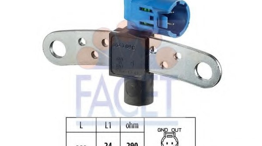 Senzor impulsuri, arbore cotit RENAULT FLUENCE (L30) (2010 - 2016) FACET 9.0543 piesa NOUA