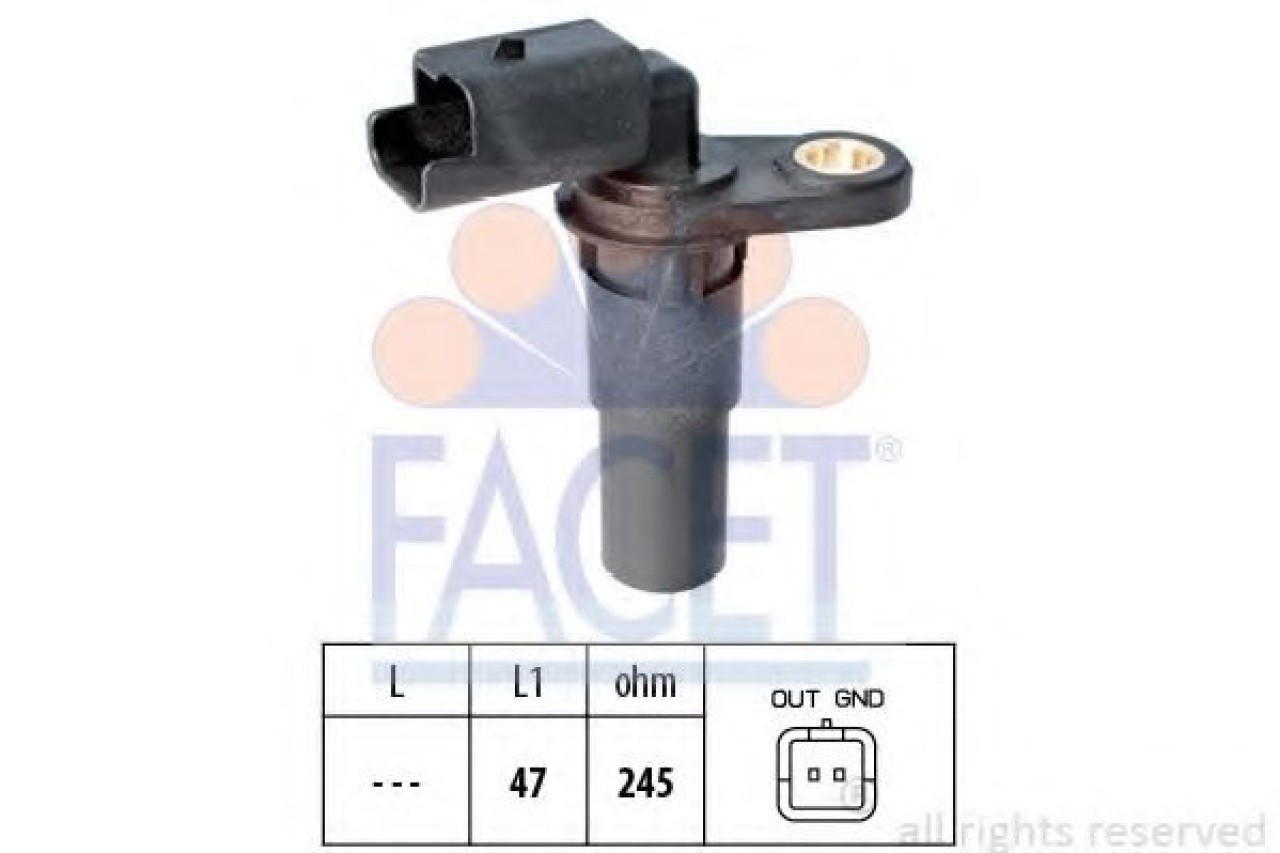 Senzor impulsuri, arbore cotit RENAULT GRAND SCENIC III (JZ0/1) (2009 - 2016) FACET 9.0536 piesa NOUA