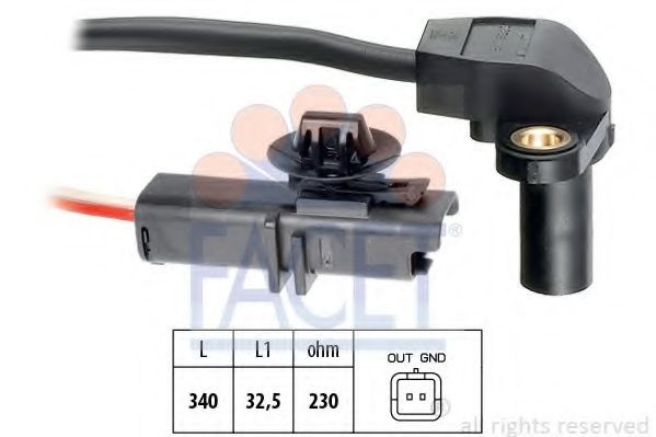 Senzor impulsuri, arbore cotit RENAULT MEGANE II (BM0/1, CM0/1) (2002 - 2011) FACET 9.0549 piesa NOUA