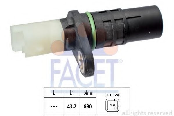 Senzor impulsuri, arbore cotit RENAULT TRAFIC II bus (JL) (2001 - 2014) FACET 9.0555 piesa NOUA