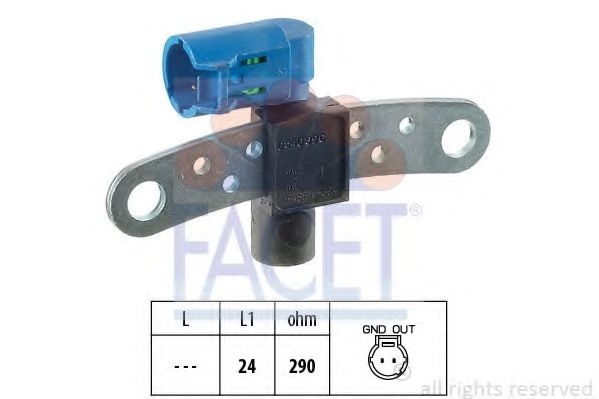 Senzor impulsuri, arbore cotit RENAULT TWINGO II (CN0) (2007 - 2014) FACET 9.0540 piesa NOUA