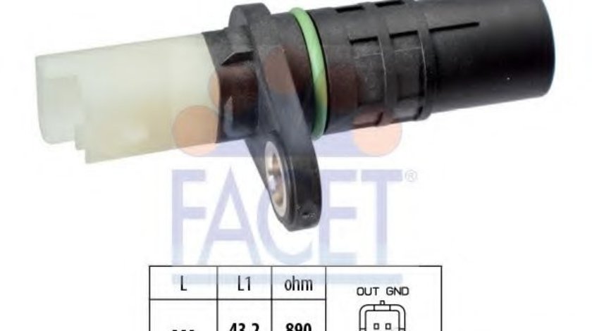 Senzor impulsuri, arbore cotit RENAULT VEL SATIS (BJ0) (2002 - 2016) FACET 9.0555 piesa NOUA