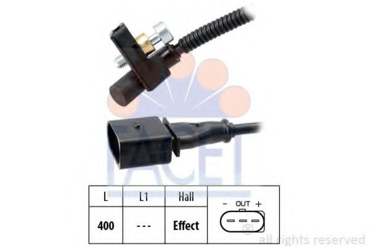 Senzor impulsuri, arbore cotit SEAT IBIZA IV (6L1) (2002 - 2009) FACET 9.0447 piesa NOUA