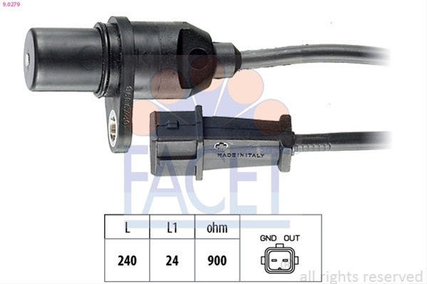 Senzor Impulsuri, Arbore Cotit; Senzor Impulsuri,volanta Facet Hyundai 9.0279