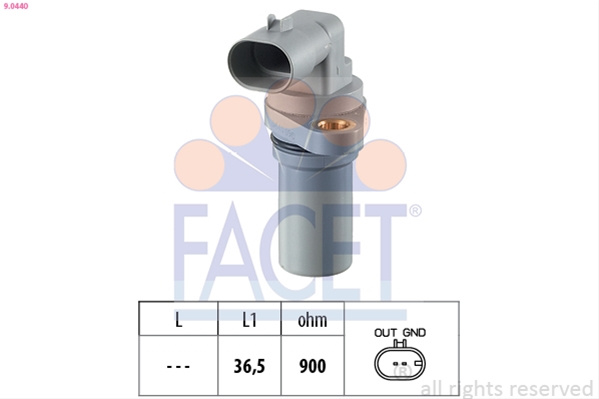 Senzor Impulsuri, Arbore Cotit; Senzor Impulsuri,volanta Facet Opel 9.0440