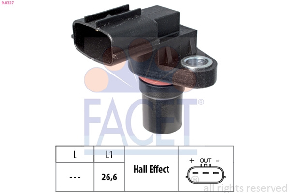 Senzor Impulsuri, Arbore Cotit; Senzor Impulsuri,volanta Facet Opel 9.0337