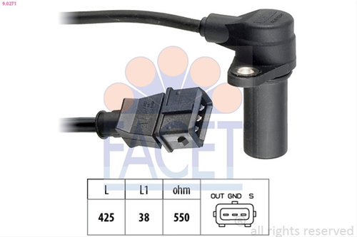 Senzor Impulsuri, Arbore Cotit; Senzor Impulsuri,volanta Facet General Motors 9.0271