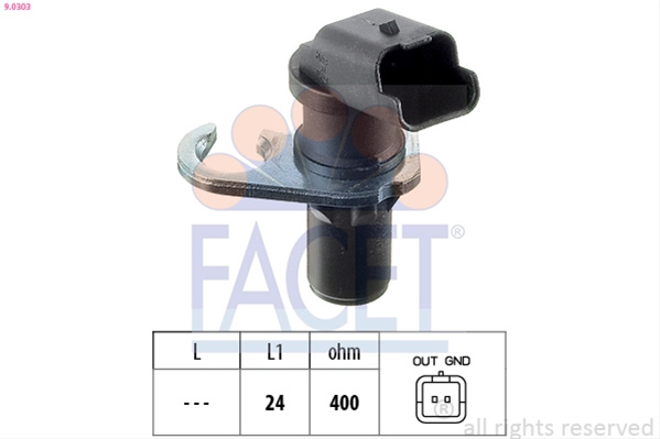 Senzor Impulsuri, Arbore Cotit; Senzor Impulsuri,volanta Facet Citroën 9.0303