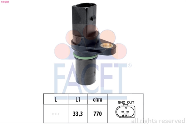 Senzor Impulsuri, Arbore Cotit; Senzor Impulsuri,volanta Facet Seat 9.0640