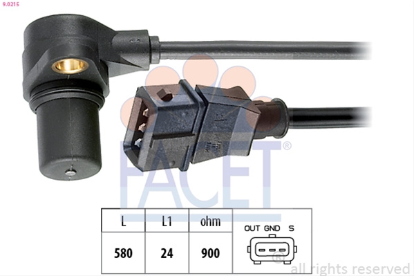 Senzor Impulsuri, Arbore Cotit; Senzor Impulsuri,volanta Facet Vw 9.0215