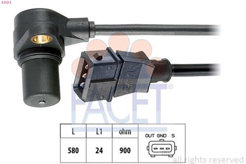 Senzor Impulsuri, Arbore Cotit; Senzor Impulsuri,volanta Facet Vw 9.0215
