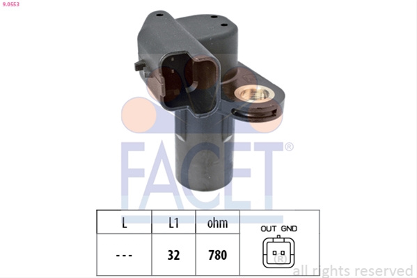 Senzor Impulsuri, Arbore Cotit; Senzor Impulsuri,volanta Facet Nissan 9.0553