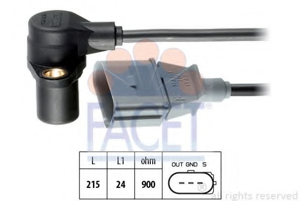 Senzor impulsuri, arbore cotit SKODA OCTAVIA I Combi (1U5) (1998 - 2010) FACET 9.0241 piesa NOUA