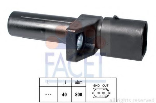 Senzor impulsuri, arbore cotit SMART FORTWO Cabrio (451) (2007 - 2016) FACET 9.0608 piesa NOUA